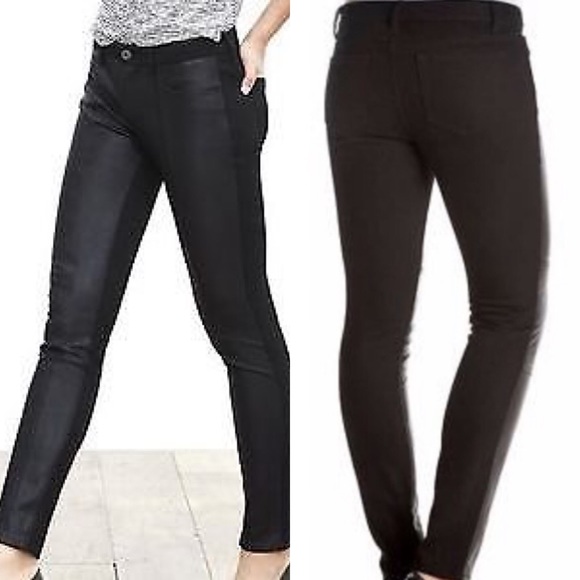 MICHAEL Michael Kors Pants - Michael Kors Faux Leather Front Ponte Back Pants